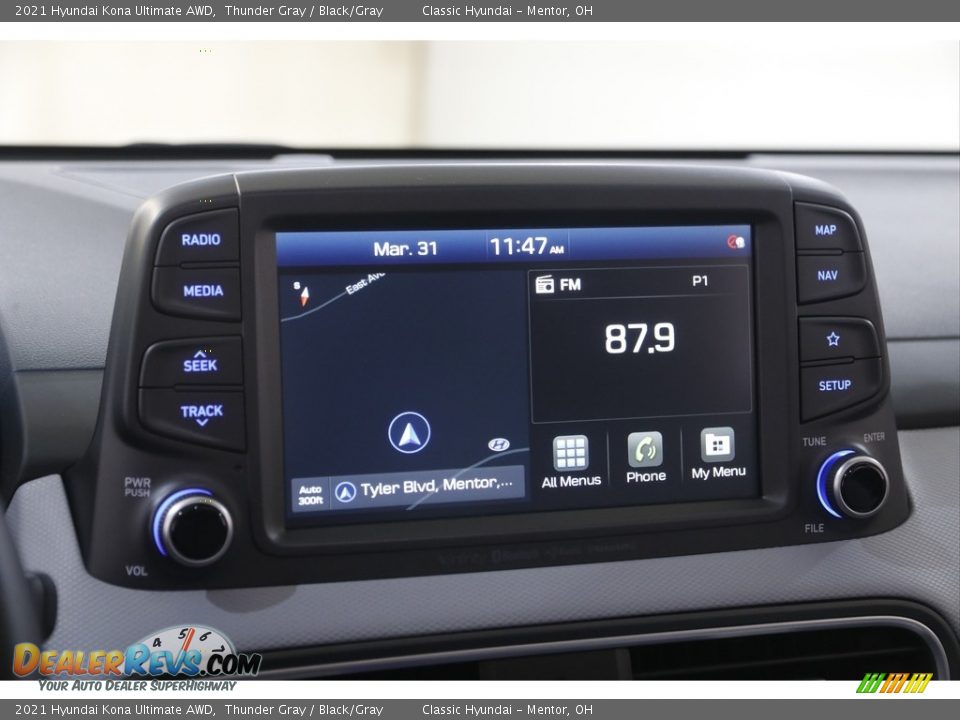 Navigation of 2021 Hyundai Kona Ultimate AWD Photo #9