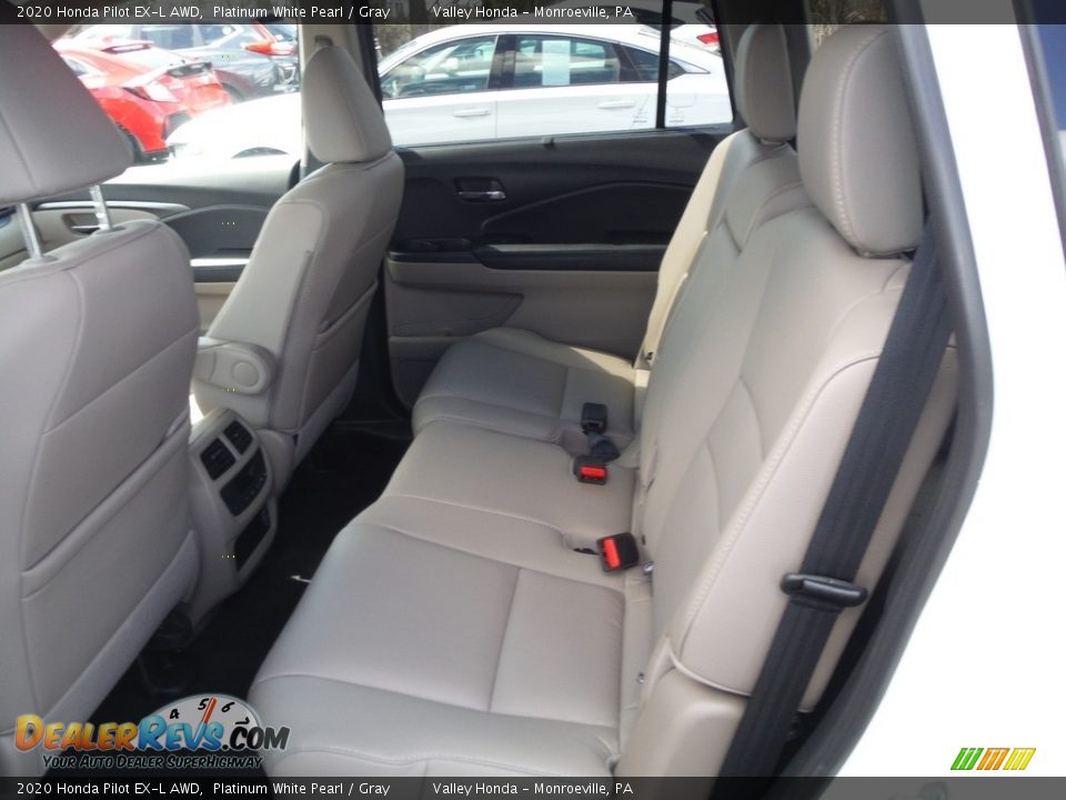2020 Honda Pilot EX-L AWD Platinum White Pearl / Gray Photo #28