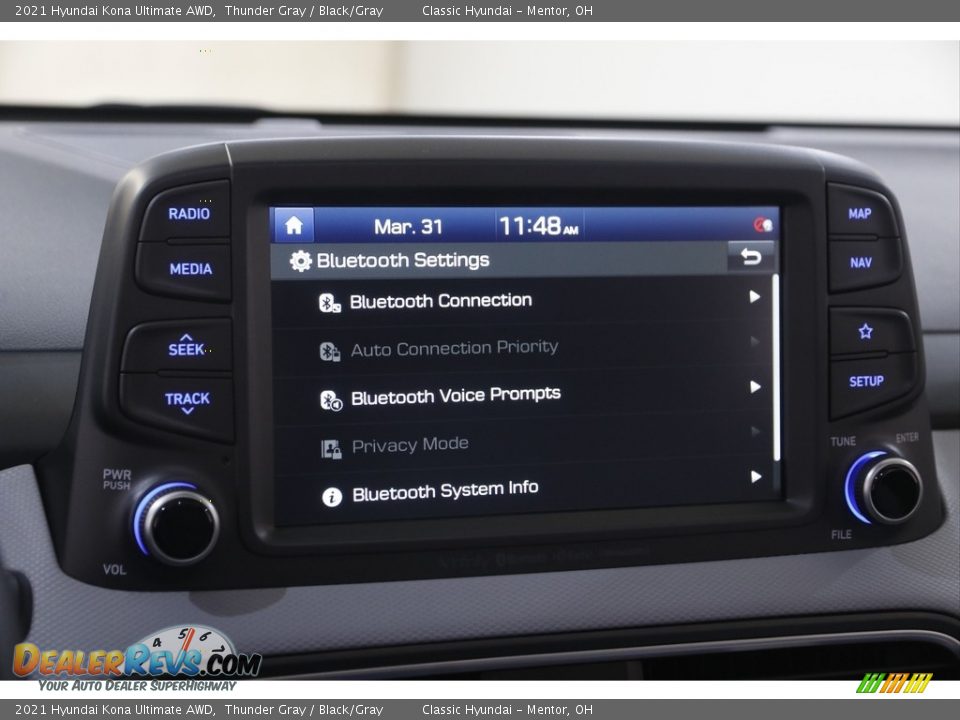 2021 Hyundai Kona Ultimate AWD Thunder Gray / Black/Gray Photo #11