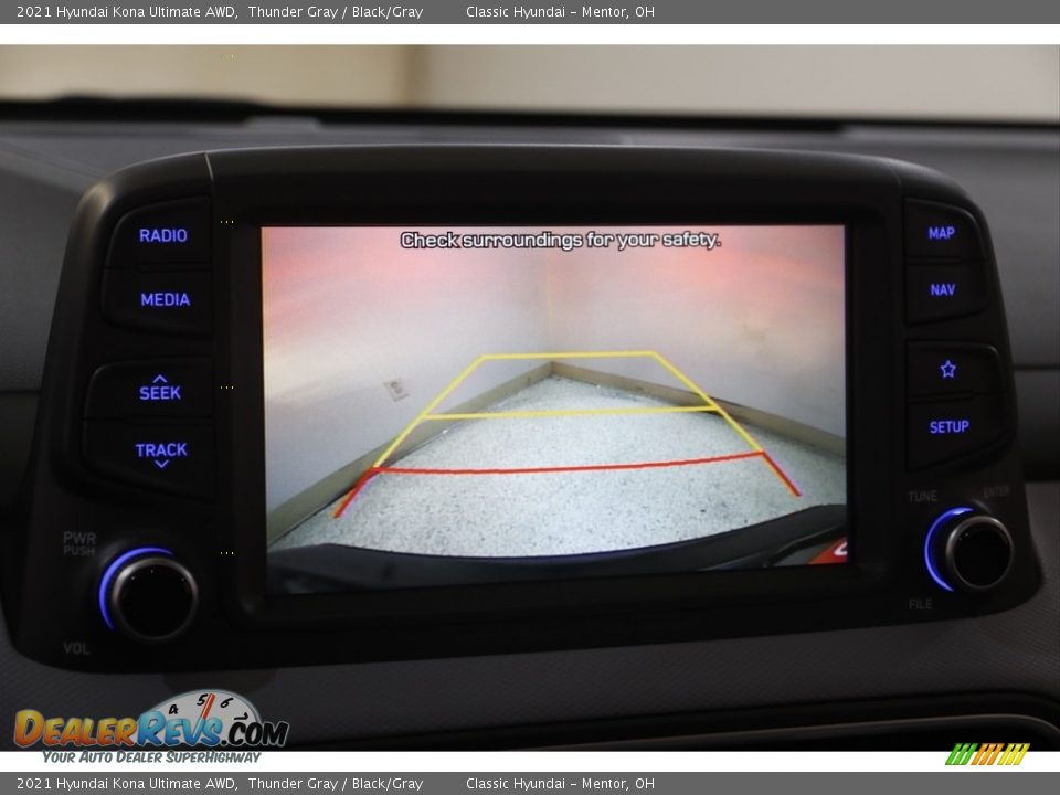 2021 Hyundai Kona Ultimate AWD Thunder Gray / Black/Gray Photo #12