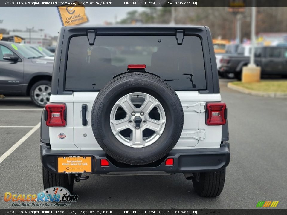 2020 Jeep Wrangler Unlimited Sport 4x4 Bright White / Black Photo #17