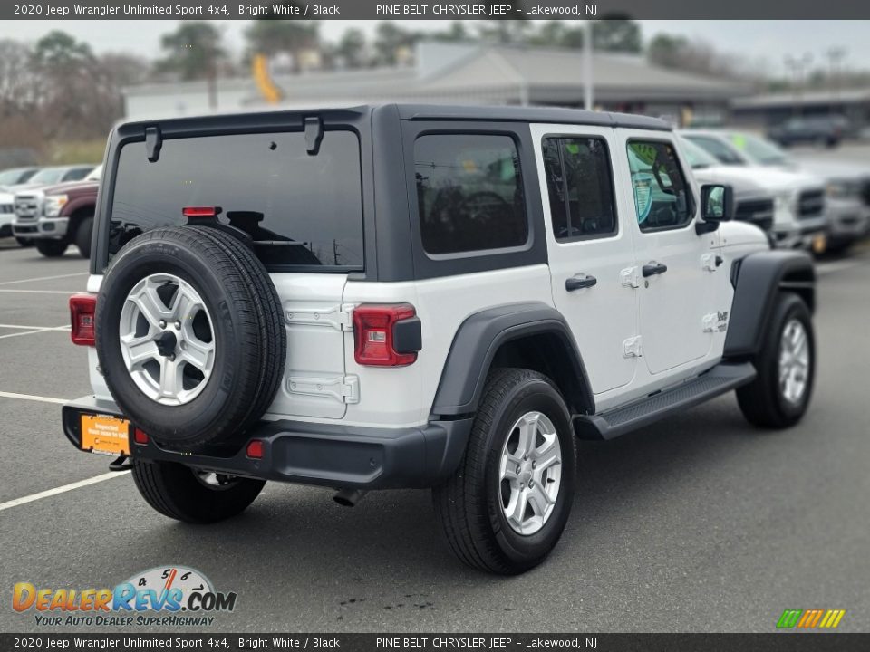 2020 Jeep Wrangler Unlimited Sport 4x4 Bright White / Black Photo #18