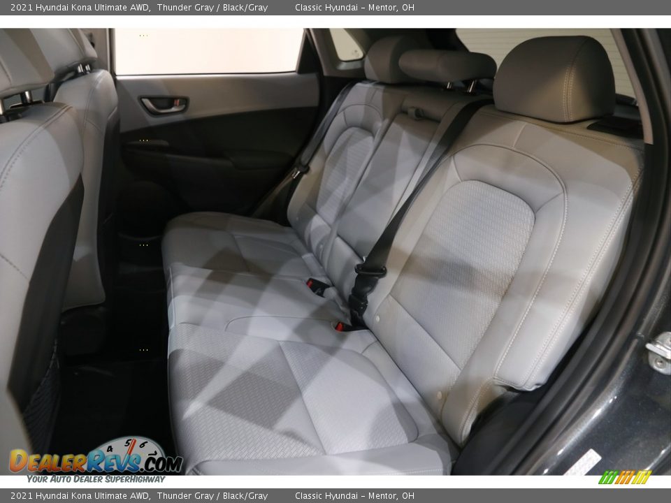 2021 Hyundai Kona Ultimate AWD Thunder Gray / Black/Gray Photo #17