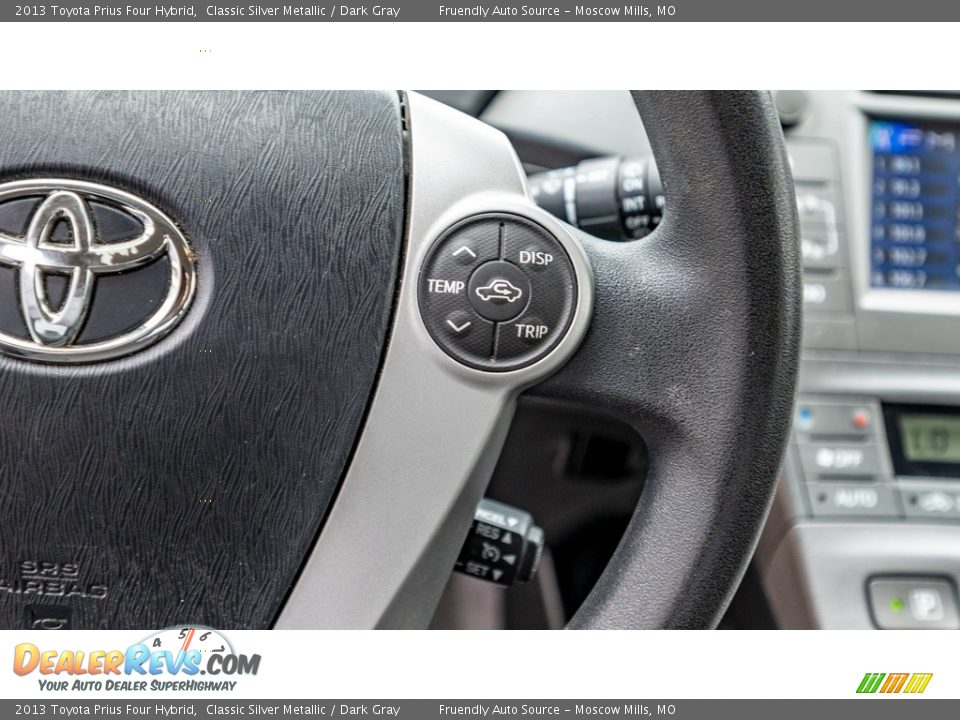 2013 Toyota Prius Four Hybrid Classic Silver Metallic / Dark Gray Photo #29