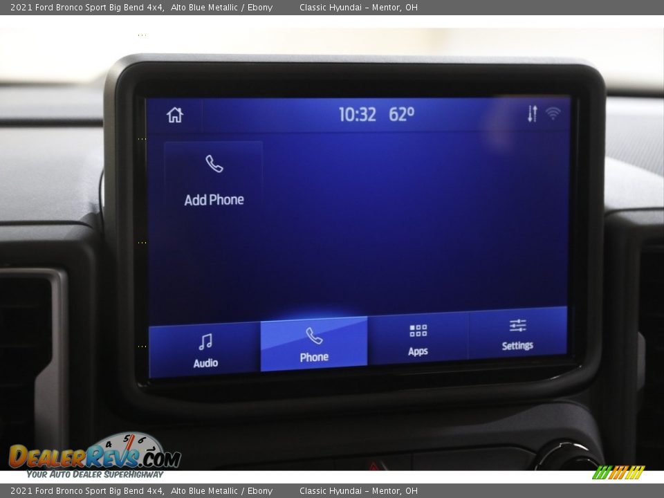 2021 Ford Bronco Sport Big Bend 4x4 Alto Blue Metallic / Ebony Photo #11