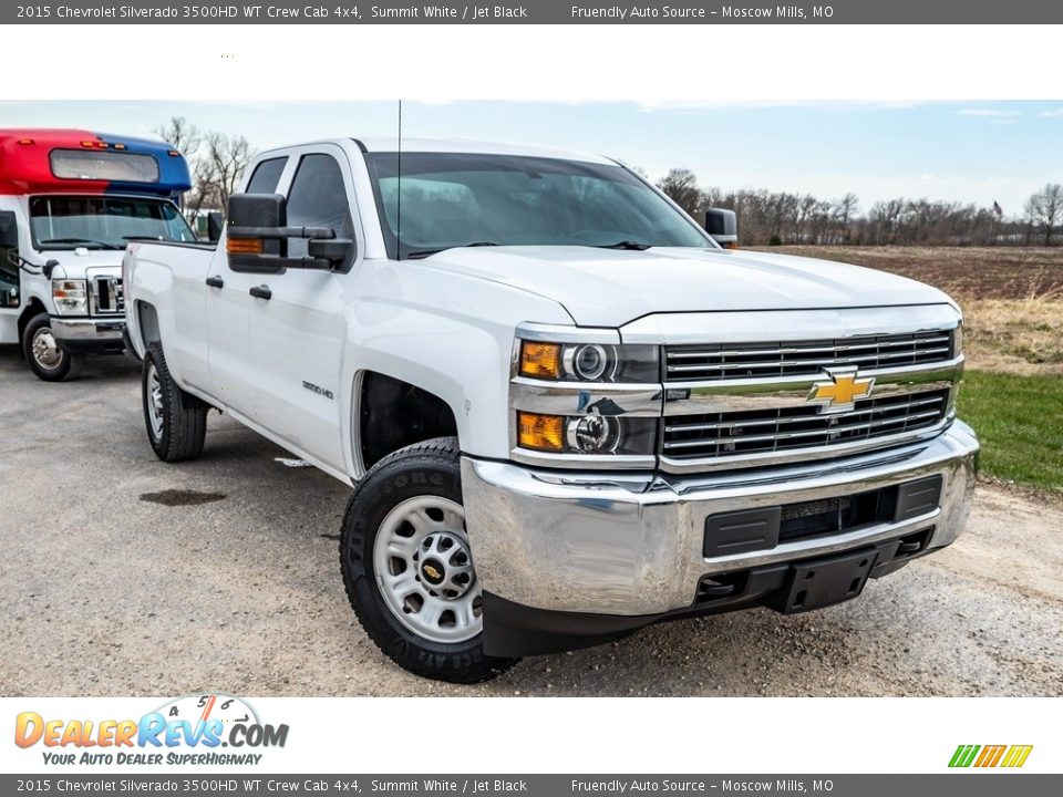 2015 Chevrolet Silverado 3500HD WT Crew Cab 4x4 Summit White / Jet Black Photo #1