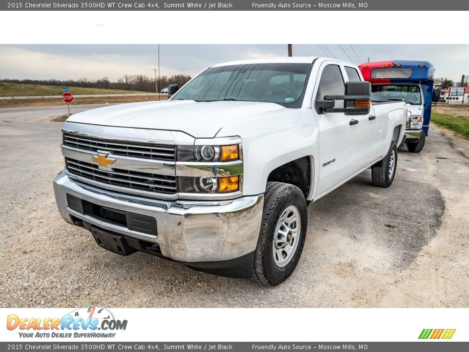 2015 Chevrolet Silverado 3500HD WT Crew Cab 4x4 Summit White / Jet Black Photo #8