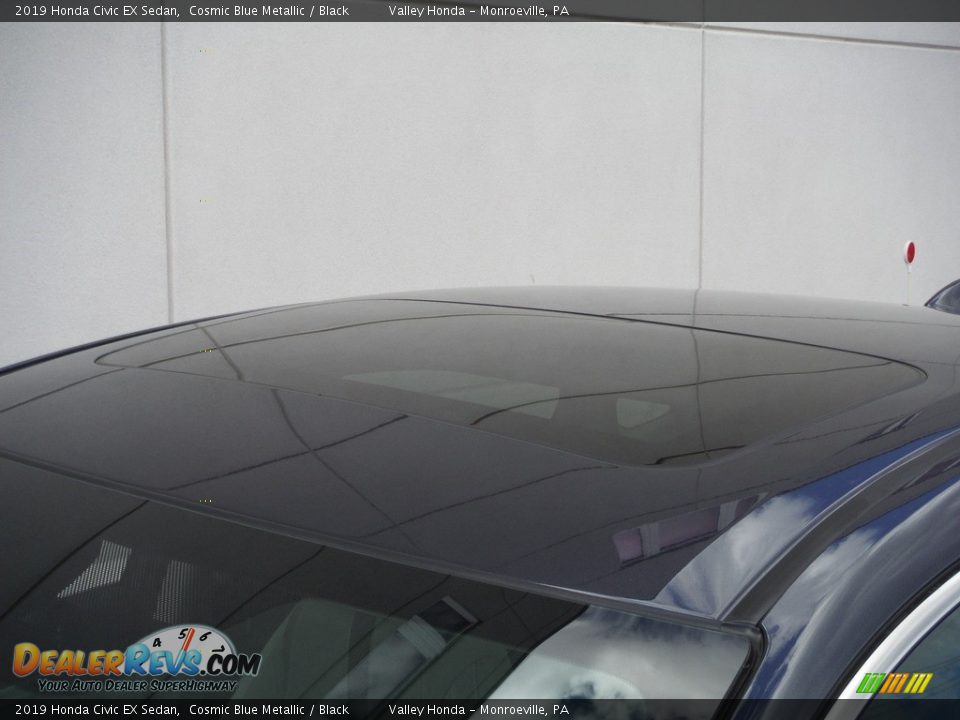 2019 Honda Civic EX Sedan Cosmic Blue Metallic / Black Photo #3