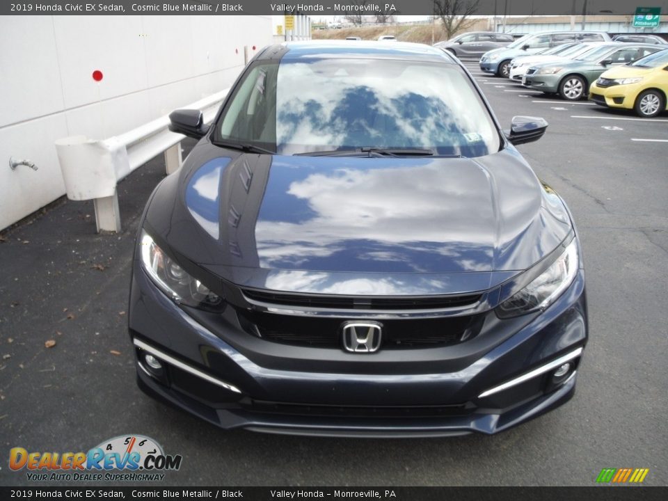 2019 Honda Civic EX Sedan Cosmic Blue Metallic / Black Photo #4