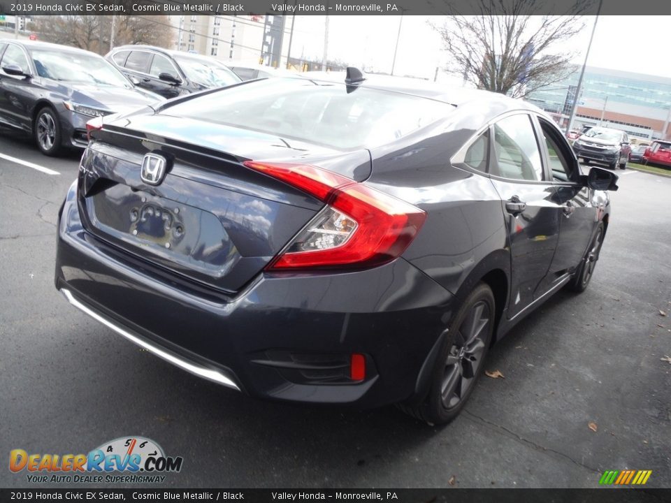 2019 Honda Civic EX Sedan Cosmic Blue Metallic / Black Photo #6