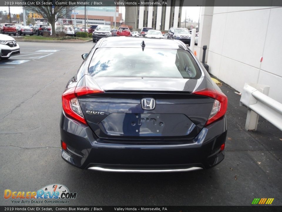 2019 Honda Civic EX Sedan Cosmic Blue Metallic / Black Photo #7