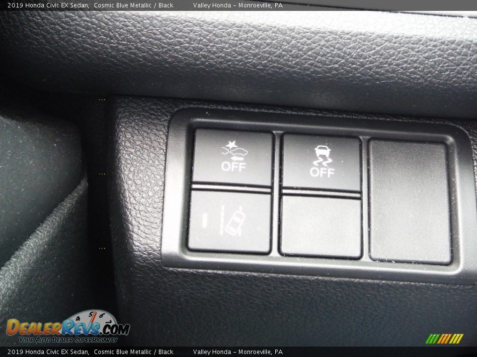 2019 Honda Civic EX Sedan Cosmic Blue Metallic / Black Photo #15