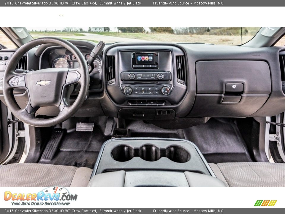 Dashboard of 2015 Chevrolet Silverado 3500HD WT Crew Cab 4x4 Photo #26