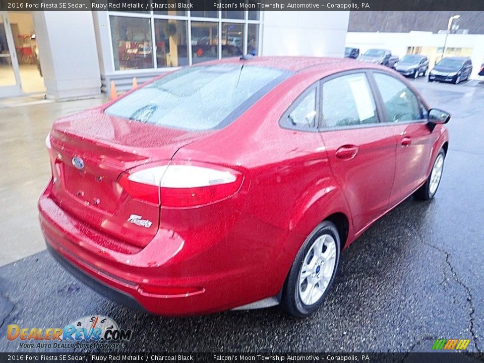 2016 Ford Fiesta SE Sedan Ruby Red Metallic / Charcoal Black Photo #2