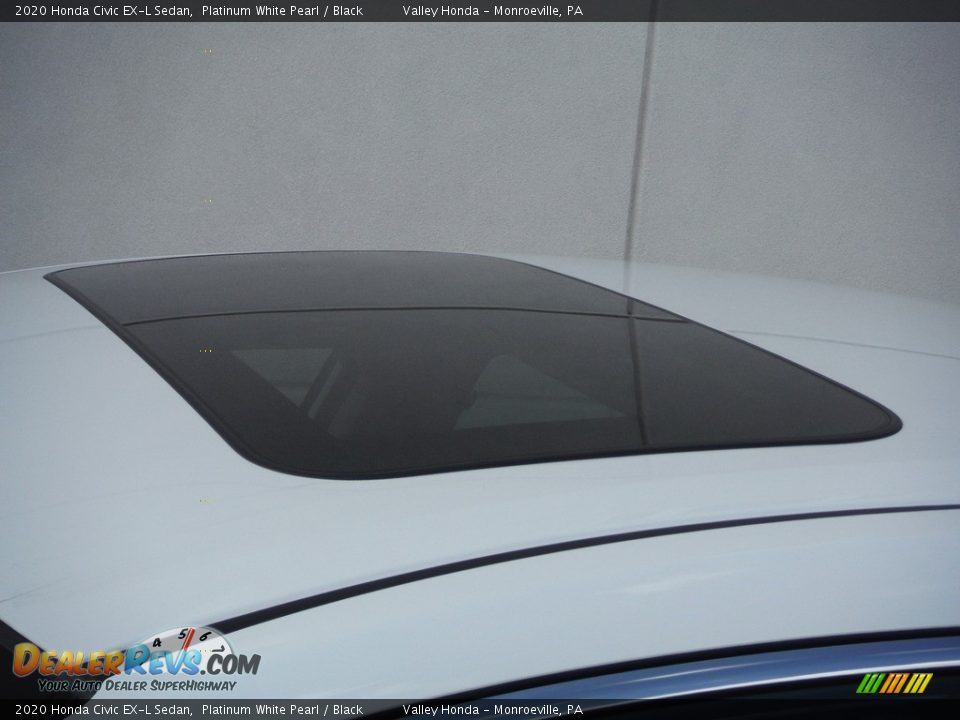 2020 Honda Civic EX-L Sedan Platinum White Pearl / Black Photo #3