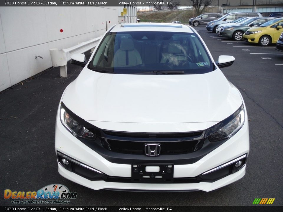 2020 Honda Civic EX-L Sedan Platinum White Pearl / Black Photo #4