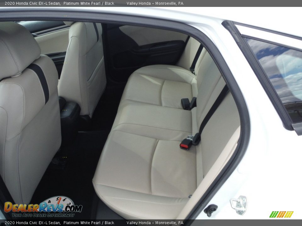 2020 Honda Civic EX-L Sedan Platinum White Pearl / Black Photo #28