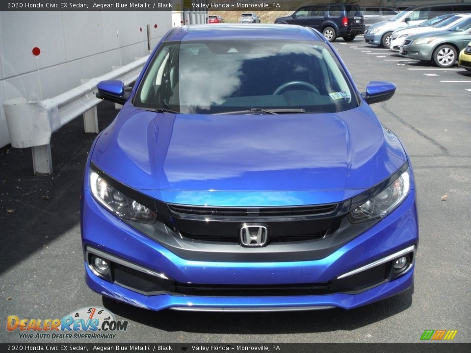 2020 Honda Civic EX Sedan Aegean Blue Metallic / Black Photo #6