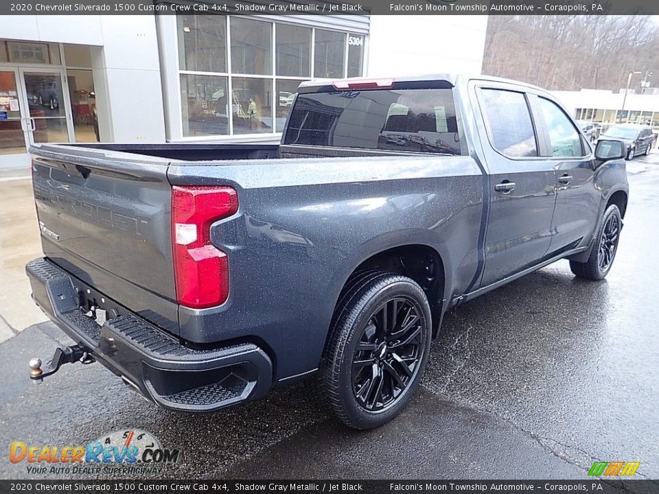 2020 Chevrolet Silverado 1500 Custom Crew Cab 4x4 Shadow Gray Metallic / Jet Black Photo #2