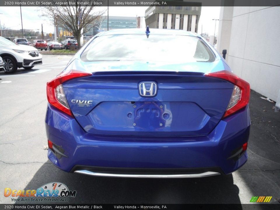 2020 Honda Civic EX Sedan Aegean Blue Metallic / Black Photo #9