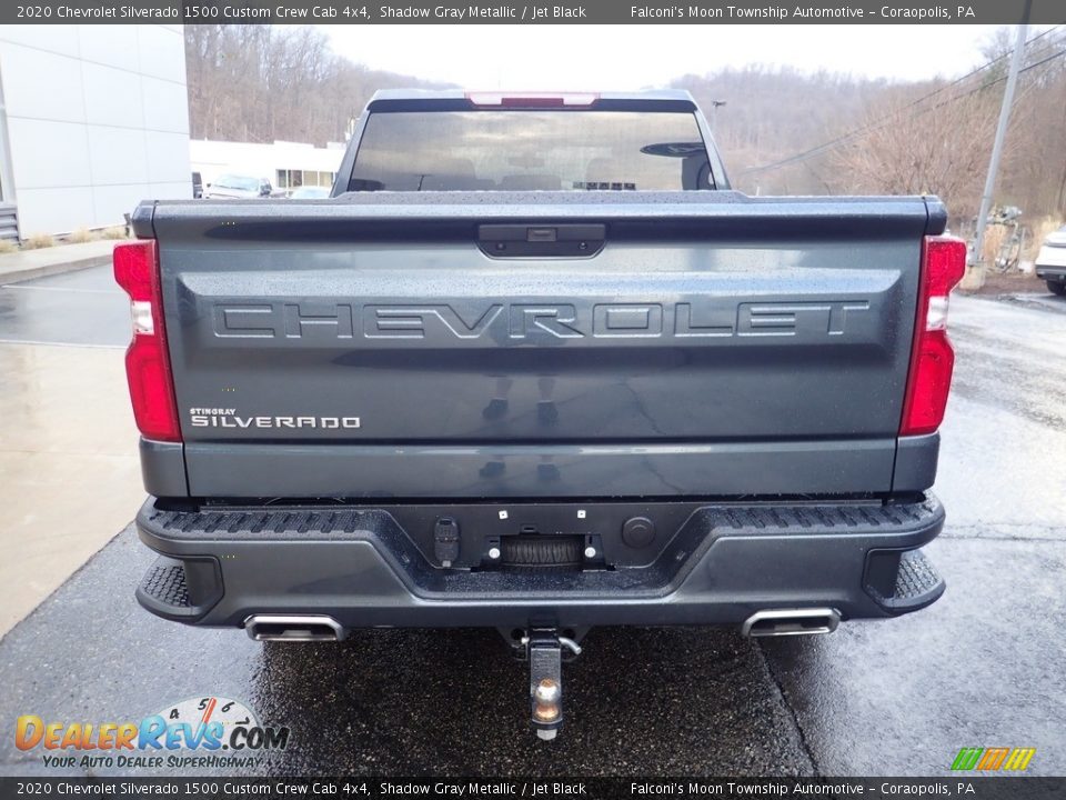 2020 Chevrolet Silverado 1500 Custom Crew Cab 4x4 Shadow Gray Metallic / Jet Black Photo #3