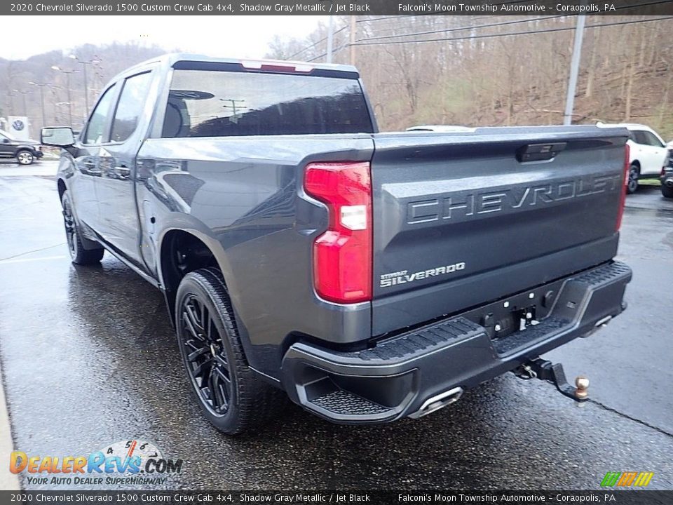 2020 Chevrolet Silverado 1500 Custom Crew Cab 4x4 Shadow Gray Metallic / Jet Black Photo #4