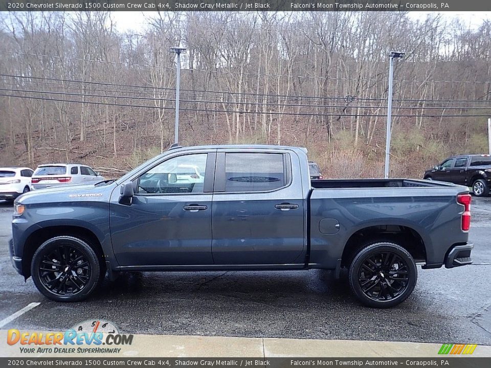 2020 Chevrolet Silverado 1500 Custom Crew Cab 4x4 Shadow Gray Metallic / Jet Black Photo #5