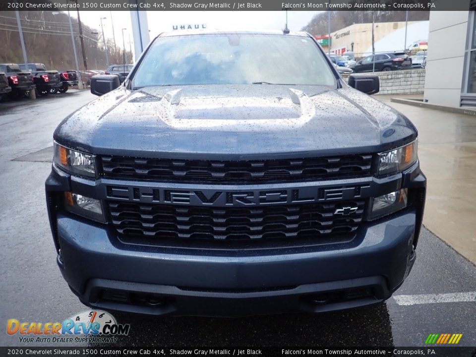 2020 Chevrolet Silverado 1500 Custom Crew Cab 4x4 Shadow Gray Metallic / Jet Black Photo #7