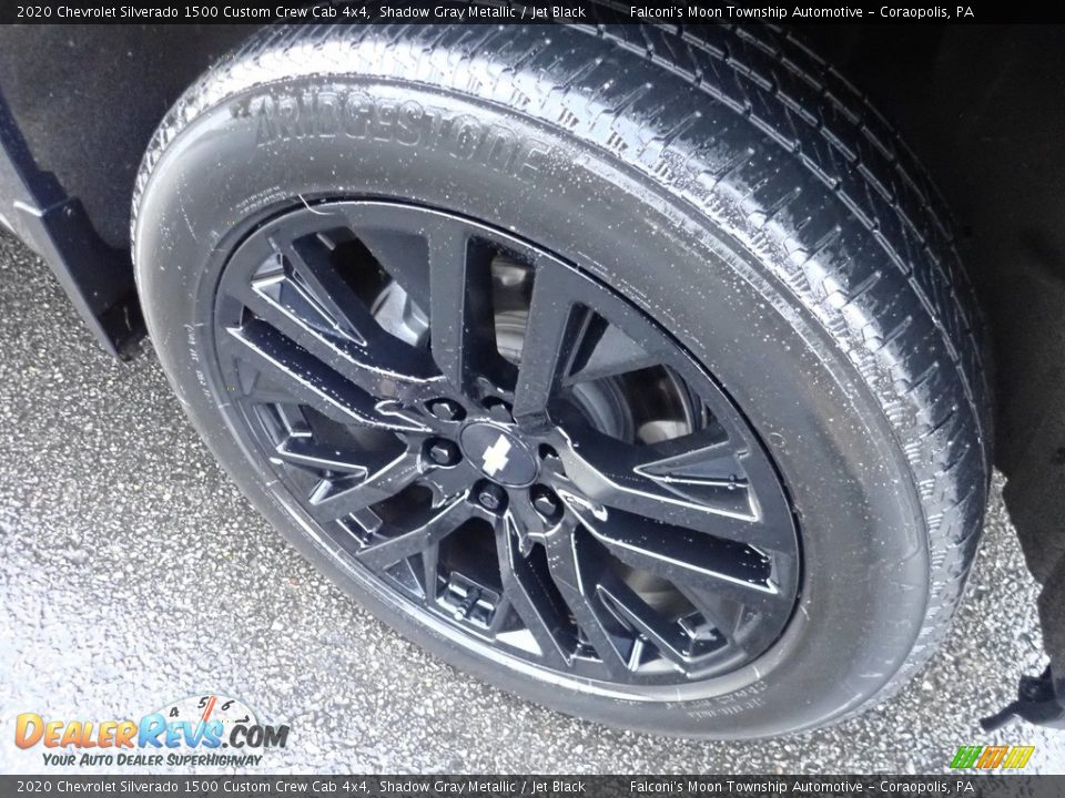 2020 Chevrolet Silverado 1500 Custom Crew Cab 4x4 Shadow Gray Metallic / Jet Black Photo #9