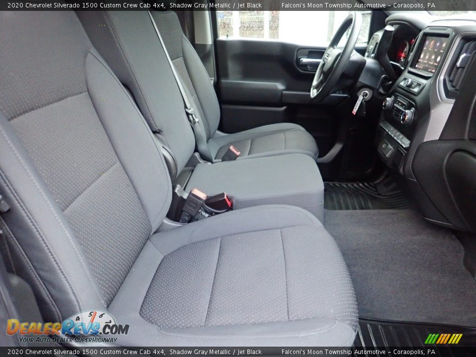 2020 Chevrolet Silverado 1500 Custom Crew Cab 4x4 Shadow Gray Metallic / Jet Black Photo #10