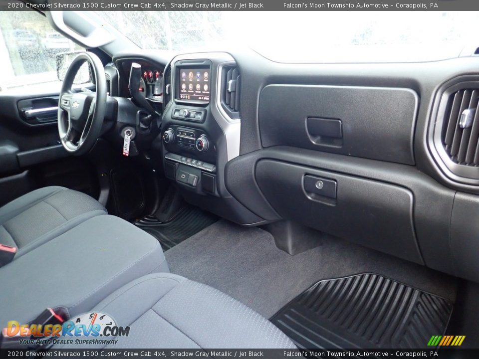 2020 Chevrolet Silverado 1500 Custom Crew Cab 4x4 Shadow Gray Metallic / Jet Black Photo #11