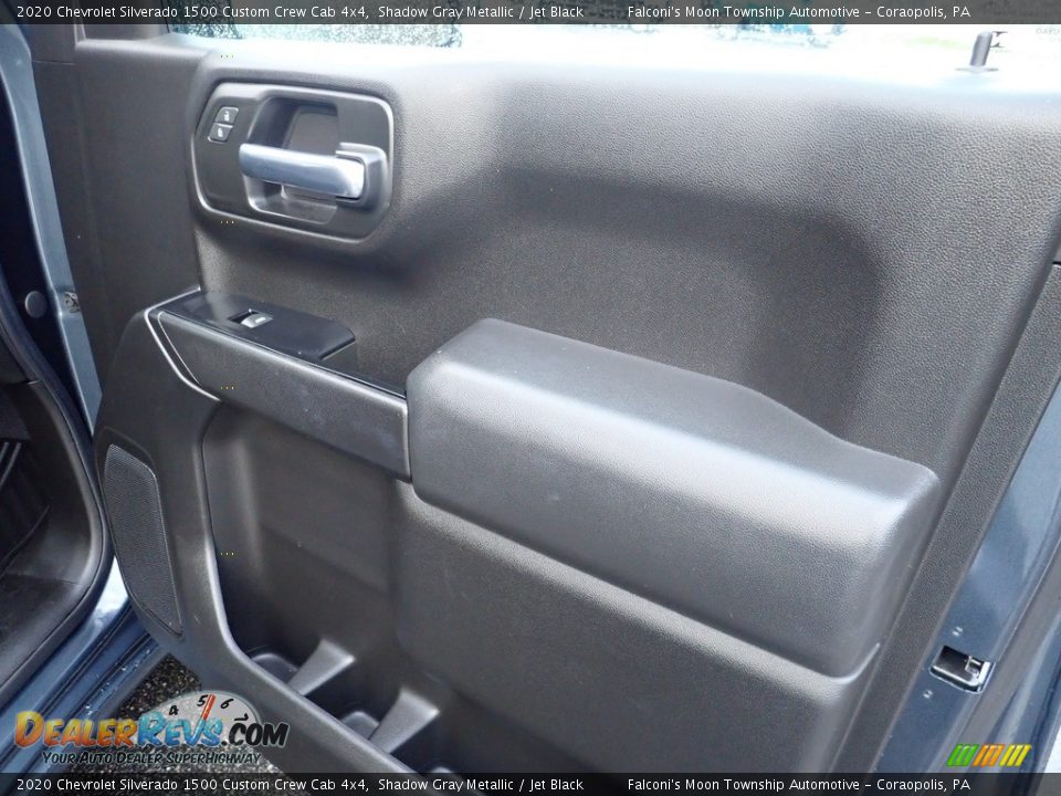 2020 Chevrolet Silverado 1500 Custom Crew Cab 4x4 Shadow Gray Metallic / Jet Black Photo #13