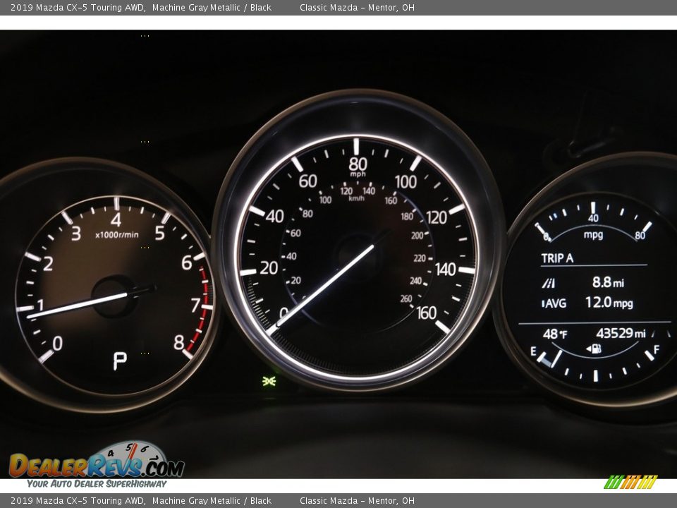 2019 Mazda CX-5 Touring AWD Machine Gray Metallic / Black Photo #8