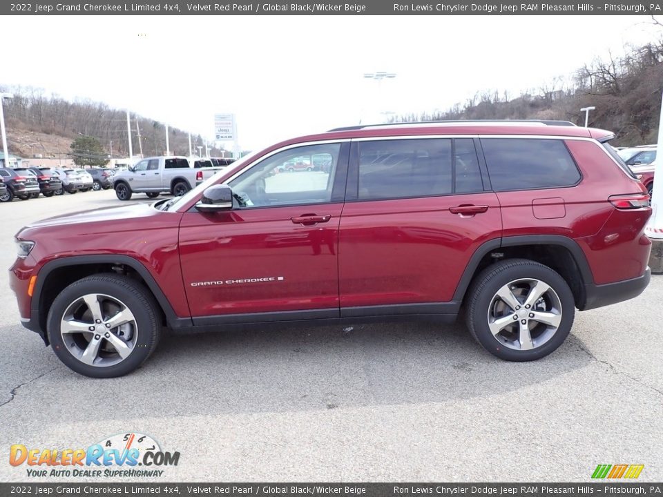 Velvet Red Pearl 2022 Jeep Grand Cherokee L Limited 4x4 Photo #2