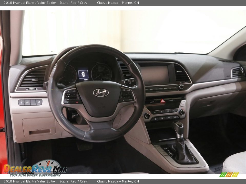 2018 Hyundai Elantra Value Edition Scarlet Red / Gray Photo #6