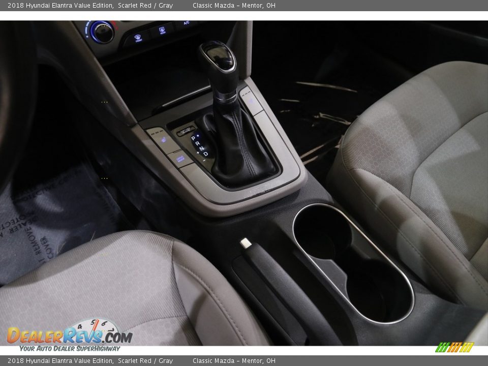 2018 Hyundai Elantra Value Edition Scarlet Red / Gray Photo #12