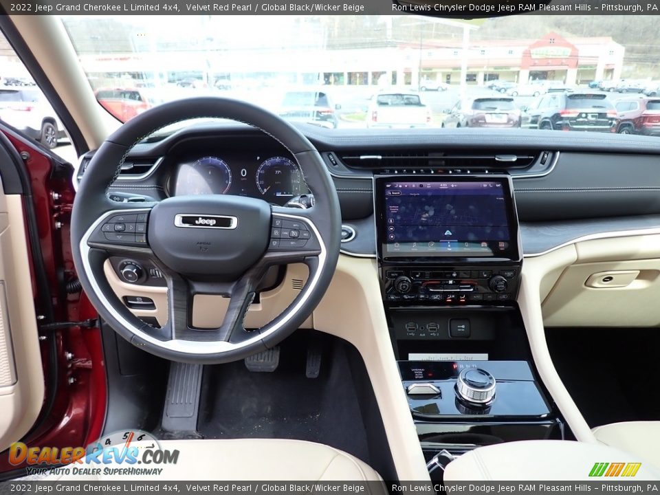 Dashboard of 2022 Jeep Grand Cherokee L Limited 4x4 Photo #13