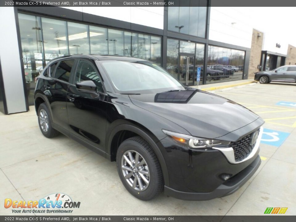 2022 Mazda CX-5 S Preferred AWD Jet Black Mica / Black Photo #1