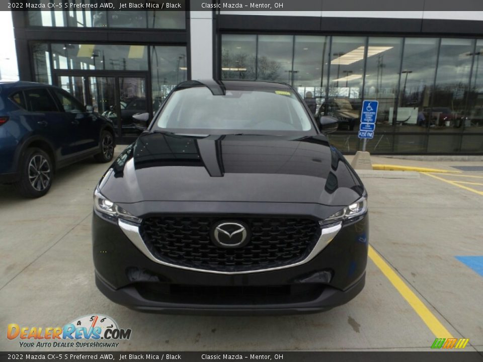 2022 Mazda CX-5 S Preferred AWD Jet Black Mica / Black Photo #2