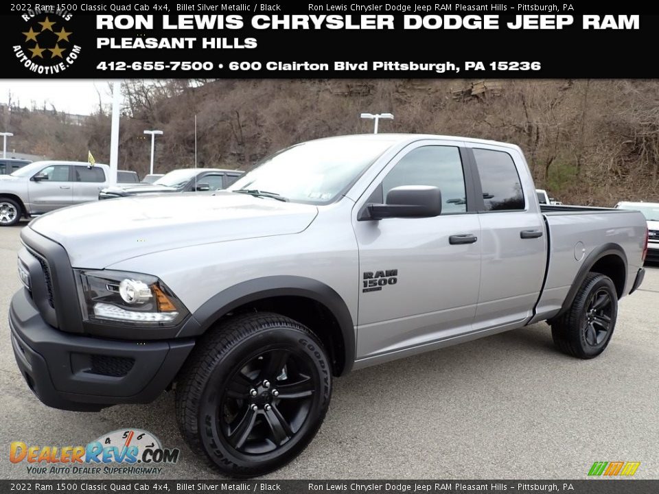 2022 Ram 1500 Classic Quad Cab 4x4 Billet Silver Metallic / Black Photo #1