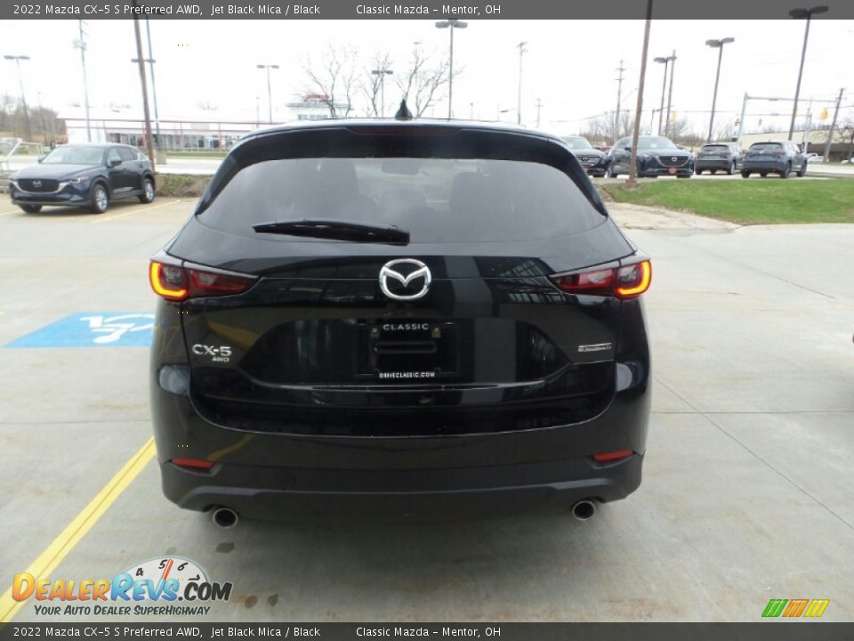 2022 Mazda CX-5 S Preferred AWD Jet Black Mica / Black Photo #5