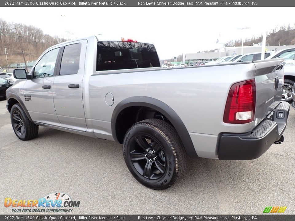 2022 Ram 1500 Classic Quad Cab 4x4 Billet Silver Metallic / Black Photo #3