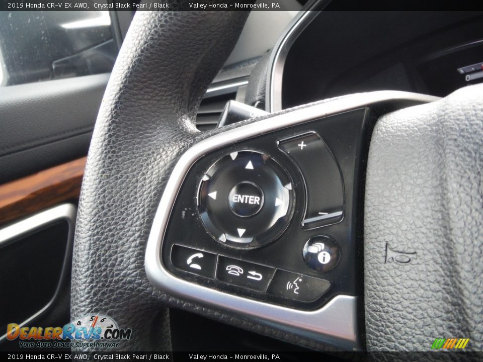 2019 Honda CR-V EX AWD Crystal Black Pearl / Black Photo #25