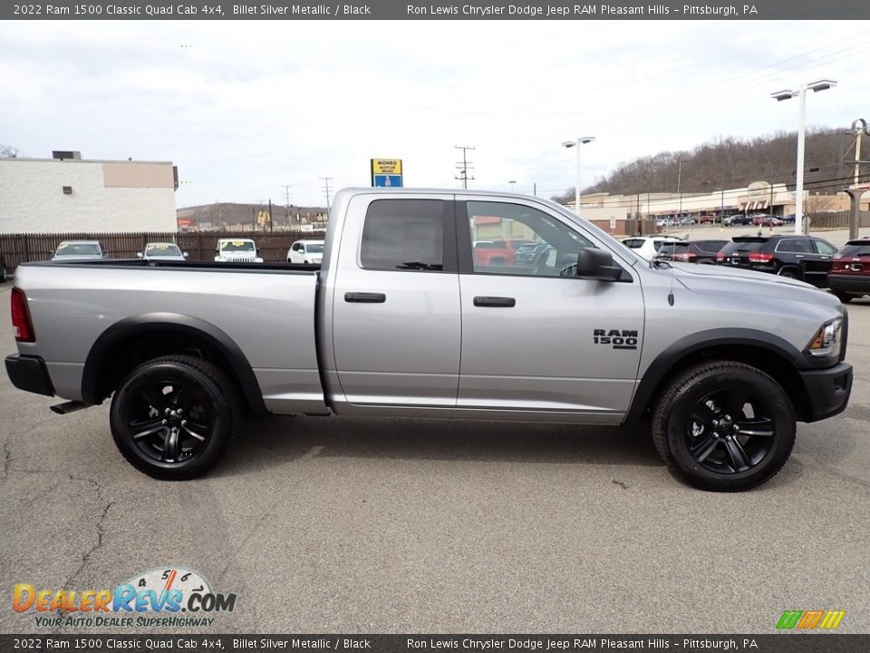 2022 Ram 1500 Classic Quad Cab 4x4 Billet Silver Metallic / Black Photo #6