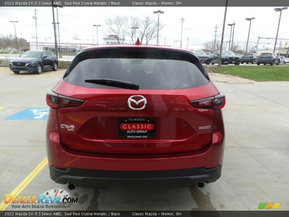 2022 Mazda CX-5 S Select AWD Soul Red Crystal Metallic / Black Photo #5