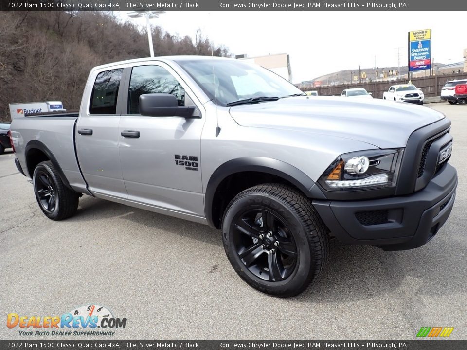 Front 3/4 View of 2022 Ram 1500 Classic Quad Cab 4x4 Photo #7