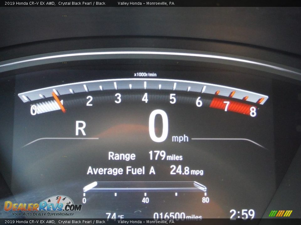 2019 Honda CR-V EX AWD Crystal Black Pearl / Black Photo #33
