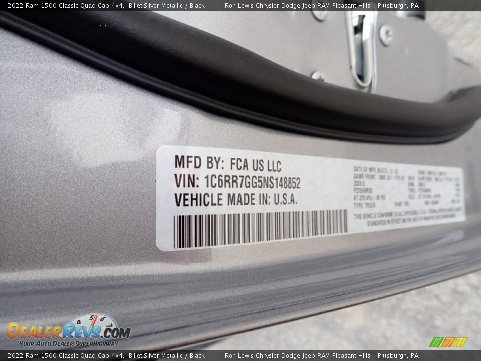 2022 Ram 1500 Classic Quad Cab 4x4 Billet Silver Metallic / Black Photo #15