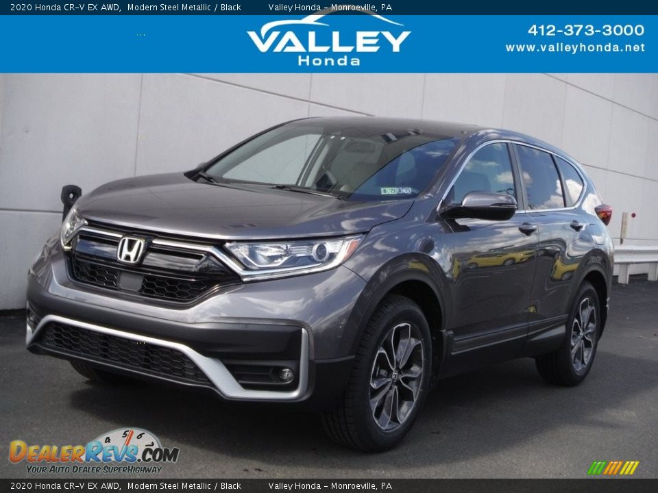 2020 Honda CR-V EX AWD Modern Steel Metallic / Black Photo #1