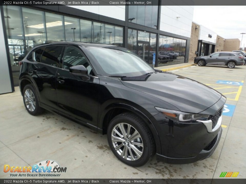 2022 Mazda CX-5 Turbo Signature AWD Jet Black Mica / Black Photo #1